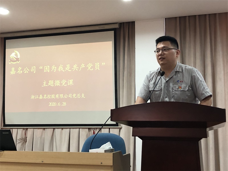 八达国际公司党总支举行“由于我是党员”主题微党课_集团动态_新闻中心_八达国际