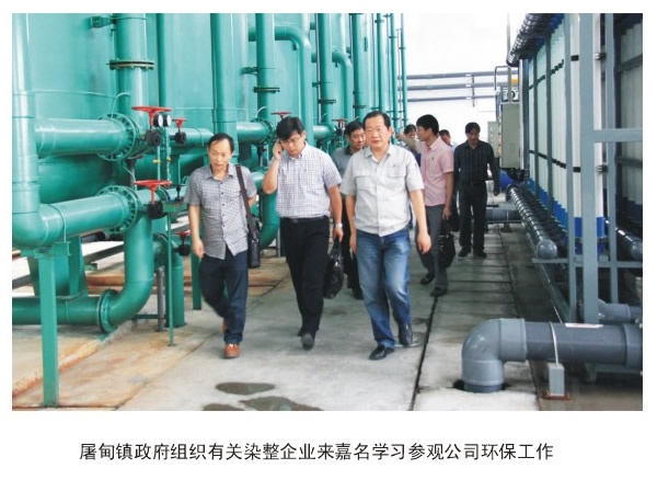 屠甸镇政府组织有关染整企业来八达国际学习旅行公司环保事情_集团动态_新闻中心_八达国际